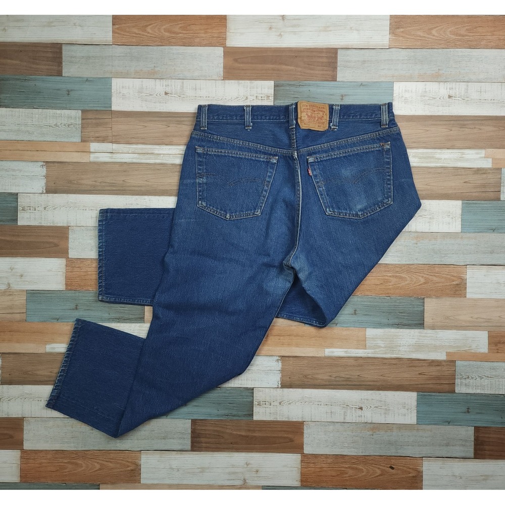 Vintage Levis 501xx Sz 40 Mens Button Fly Straight Leg Jeans Blue Made USA